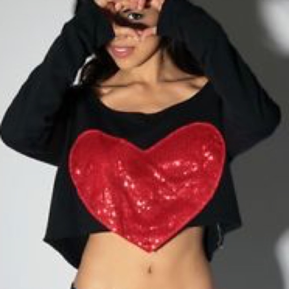 Iron Fist Cropped Heart Sweater ❤️